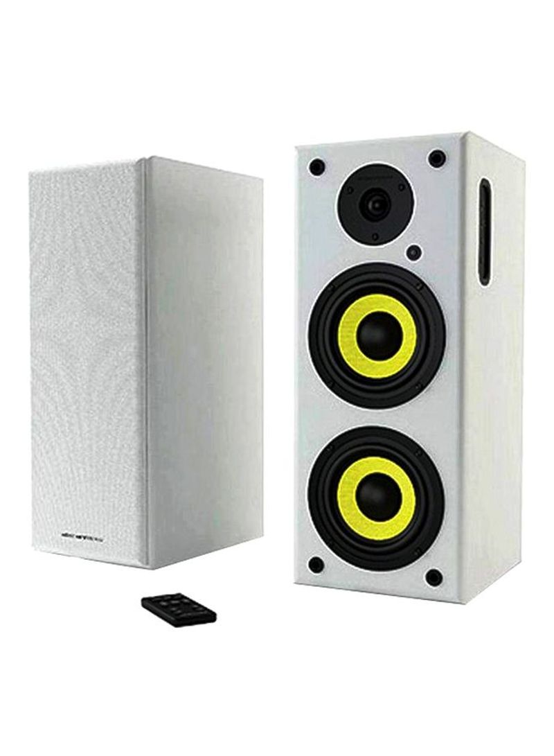 Bluetooth Speaker With Subwoofer White