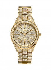 Women's Cristal 34 0.12 Ctw Diamond 18K Gold-Plated Stainless-Steel Watch J6383A
