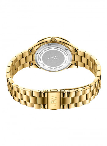 Women's Cristal 34 0.12 Ctw Diamond 18K Gold-Plated Stainless-Steel Watch J6383A