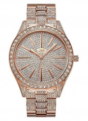 Women's Cristal 0.12 Ctw Diamond 18K Rose Gold-Plated Stainless-Steel Watch J6346B