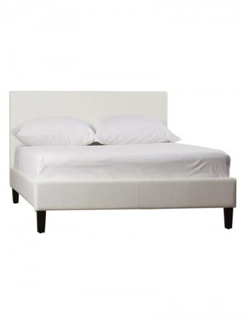 Modern Platform Bed Without Mattress White 180 x 200centimeter