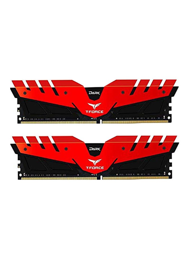 2-Piece 8GB DDR4 3200 Mhz Desktop RAM 16GB Red/Black