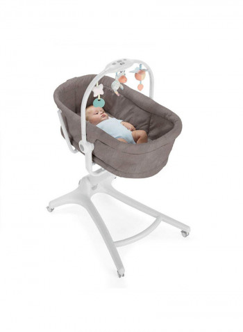 Baby Hug 4-In-1 Convertible Baby Cradle 0M-3Y, Legend