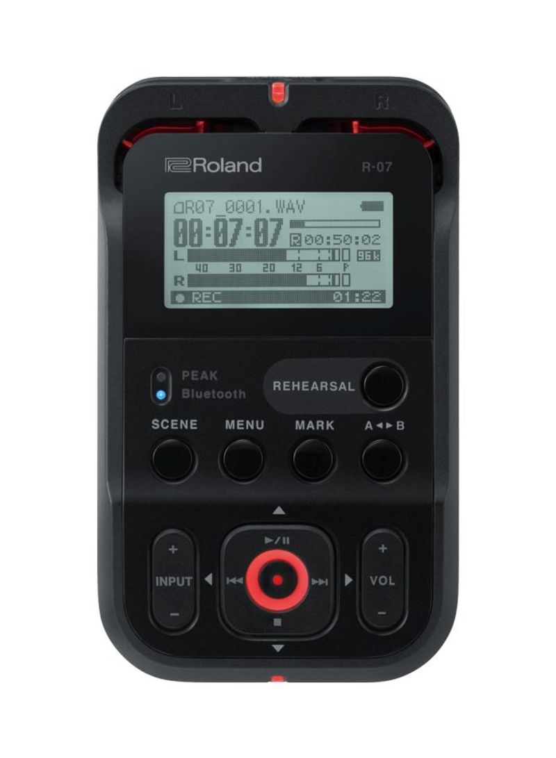 High Resolution Audio Recorder R-07 Red/Black