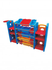 Stationery Organizing Shelf With Container And Basket Ball Set 196x40x105centimeter