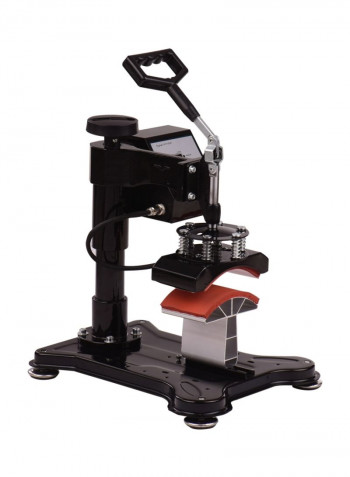Swing Away Combo Digital Hat Cap Heat Press Thermal Transfer Machine Black