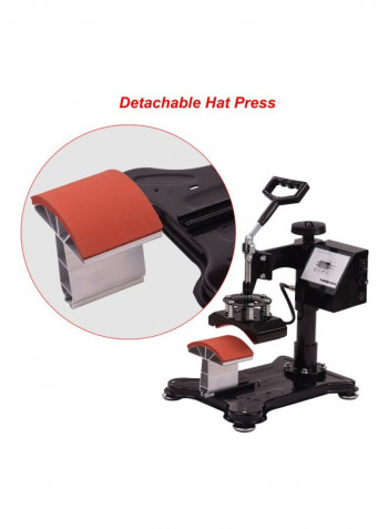 Digital Thermal Heat Press Machine Black/Silver