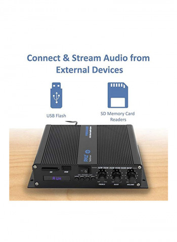 6-Channel Audio Marine Amplifier PFMRA640BB Black/Grey