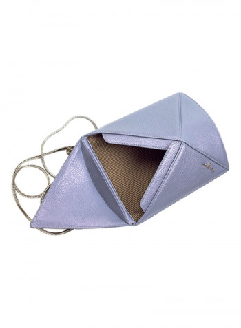 Cosset Genuine Leather Crossbody Bag Grey