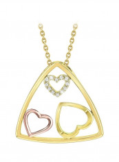 18 Karat Gold Necklace With Diamond Heart Pendant