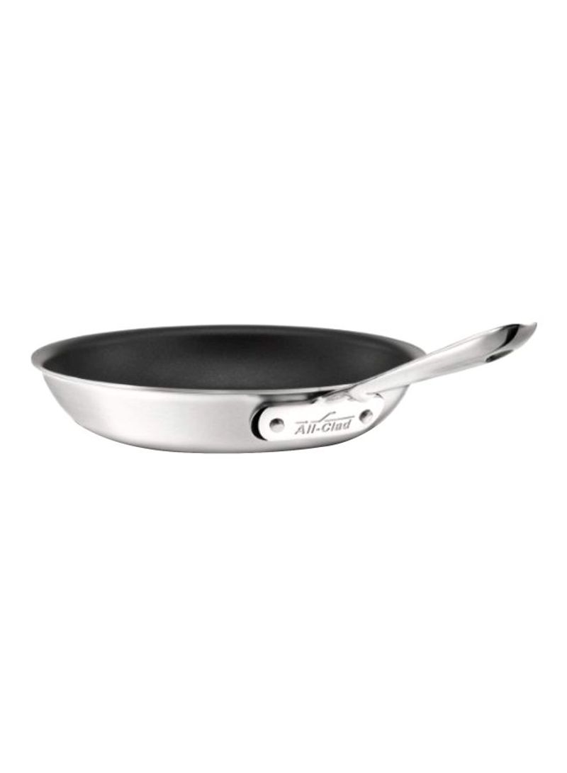 Stainless Steel Fry Pan Silver 18.3x10.5x4.5inch
