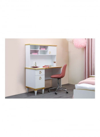Spidercoms Study Desk White 62x117x158cm