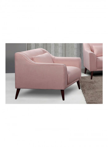 1-Seater Sofa With Cushion Pink 106 x 92cm