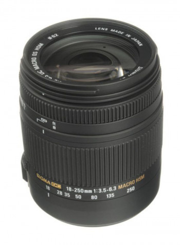 18-250mm f/3.5-6.3 DC OS HSM Lens For Canon Camera Black