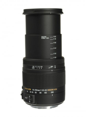 18-250mm f/3.5-6.3 DC OS HSM Lens For Canon Camera Black