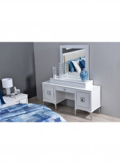 Scotland Dressing Table Mirror With 2 Drawer White 46x84x47cm