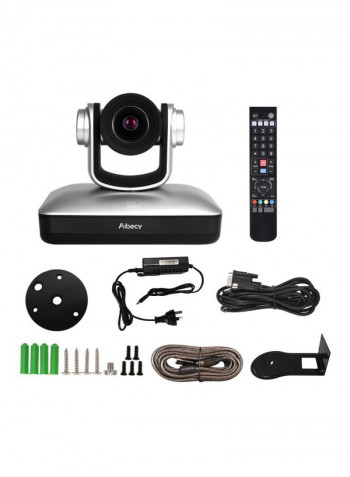 Full HD Video Conference Cam With Accessories 21.4x17.2x13.6centimeter Silver/Black