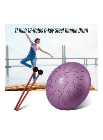 Steel Tongue Drum With 2 Mallets