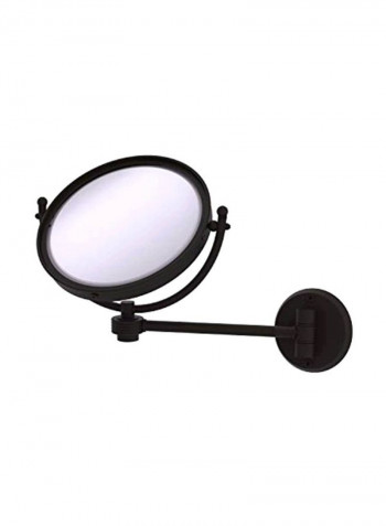 Wall Mounted Make-Up Mirror Black/Clear 8inch