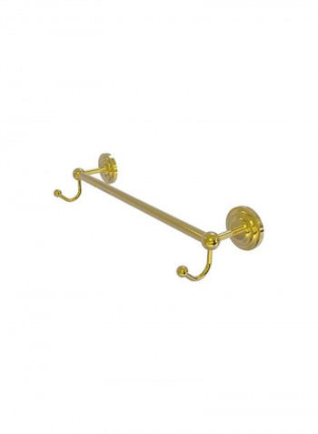 Prestige Que New Collection Integrated Hooks Towel Bar Gold 24inch