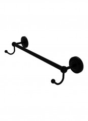 Prestige Regal Collection Integrated Hooks Towel Bar Matte Black 24inch