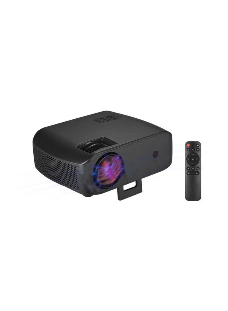 2-Piece LED Video Projector With Remote Control Set Black