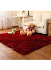 Rectangle Shaped Elastic Rug Mahroon 140x200centimeter
