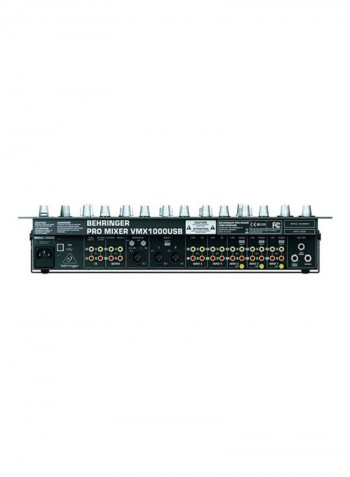 V 5-channel DJ Mixer Amplifiers/Pre-Amplifiers VMX1000USB Black