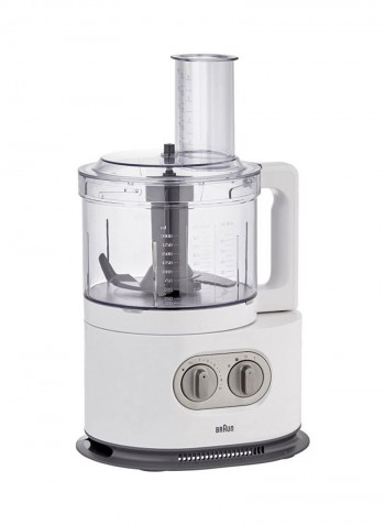 Food Processor 1000W FP5160WH White/Clear/Grey