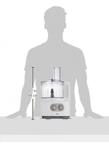 Food Processor 1000W FP5160WH White/Clear/Grey