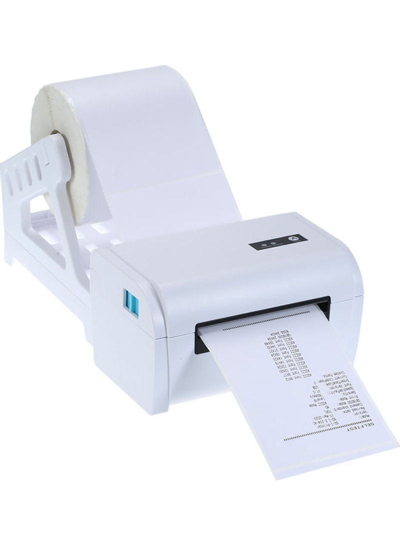 Bluetooth Shipping Label Printer With Stand White