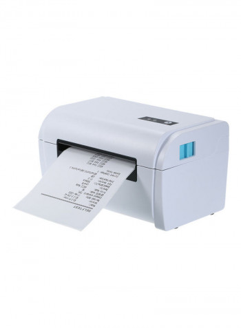Bluetooth Shipping Label Printer With Stand White