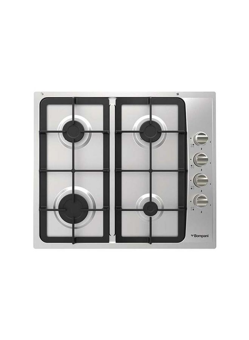 Builtin - Hobs Stainless Steel 4 Gas Burners Auto Ignition BO213LF Silver