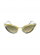 Women's Rimmed Cat-Eye Sunglasses - Lens Size: 52 mm