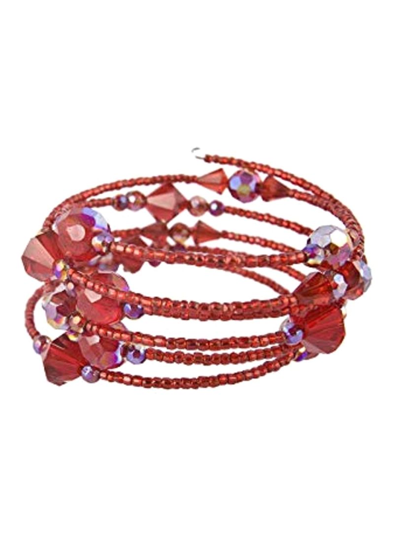 Swarovski Crystal Studded Wire Bracelet