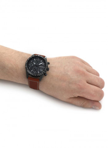 Men's Pilot Edition Chrono Black Dial Watch