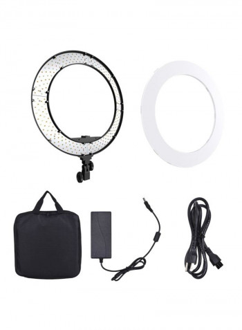 5-Piece LED Studio Ring Photography Light Kit 58.2x48.5x4.7centimeter White/Black
