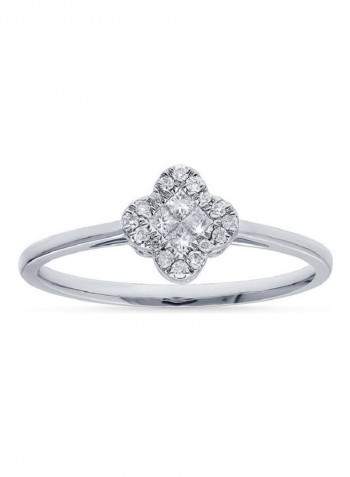 18 Karat White Gold Ring