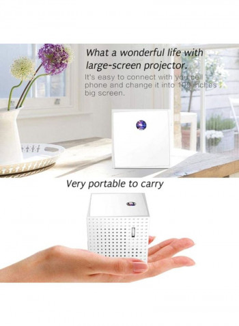 HD Mini Home Projector M217 White