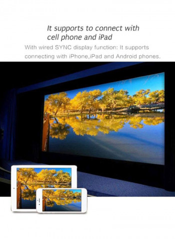HD Mini Home Projector M217 White