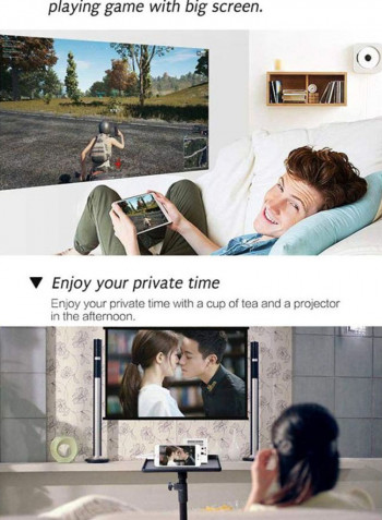 HD Mini Home Projector M217 White