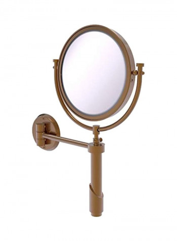 Tribecca Collection Wall Mounted Make-Up Mirror Clear/Gold 8inch