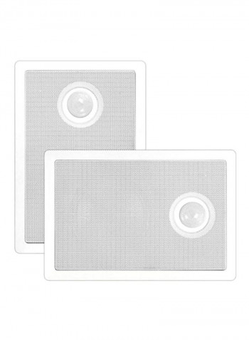 2-Way Dual Flush Mount In-Ceiling Speaker System PDIW62 White