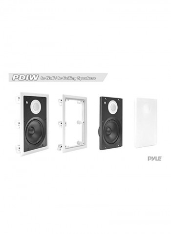 2-Way Dual Flush Mount In-Ceiling Speaker System PDIW62 White