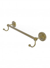 Prestige Regal Collection Integrated Hooks Towel Bar Unlacquered Brass 30inch