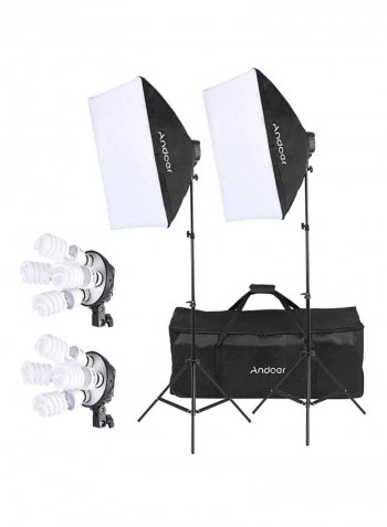 Studio Photo Lighting Kit Black/White