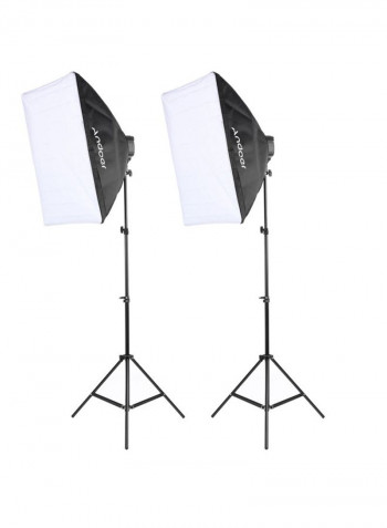Studio Photo Lighting Kit Black/White