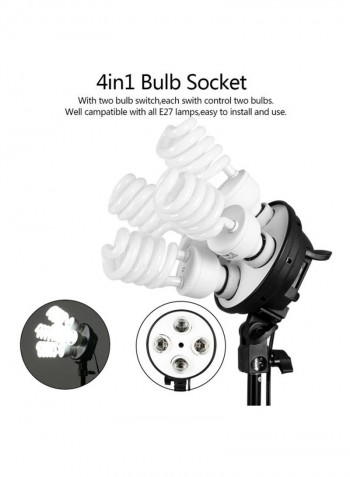 Studio Photo Lighting Kit Black/White