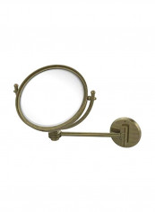 Wall Mounted Make-Up Mirror Antique Brass/Clear 8inch