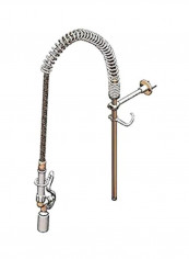 Stainless Steel Hose With Spray Valve And Wall Bracket Silver/Gold 44inch reviews Stainless Steel Hose With Spray Valve And Wall Bracket Silver/Gold 44inch